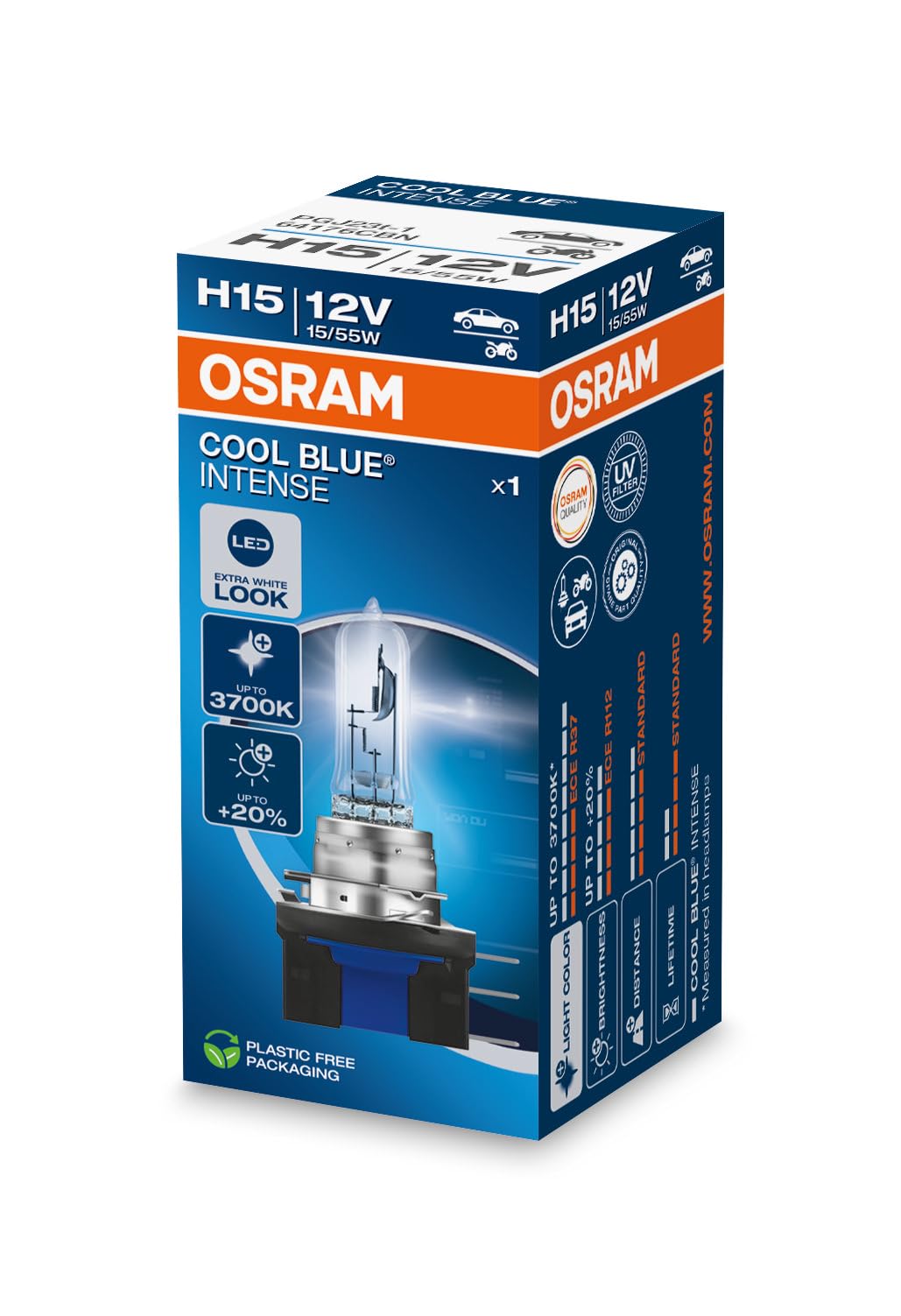 Osram 64176CBN Foco Principal H15 Cool Blue Intense