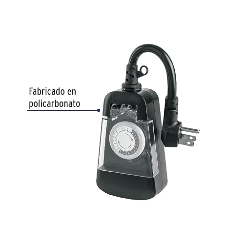 Volteck TEM-1E, Temporizador analógico para uso en exteriores 2 contactos