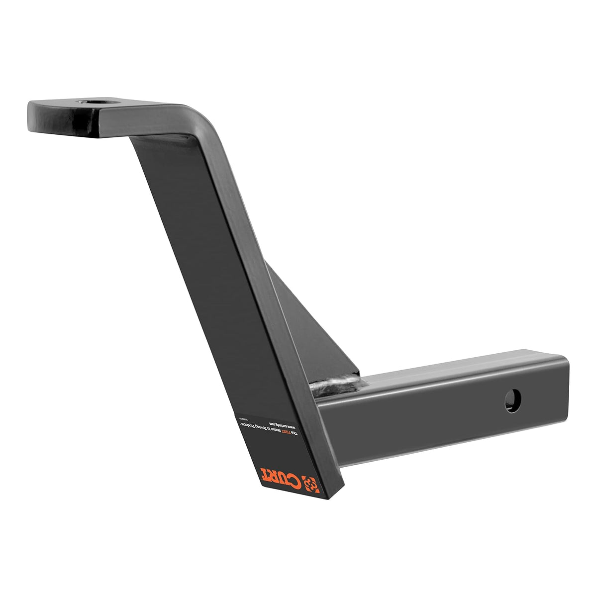 CURT Soporte de Bola de Enganche Clase 3 con Receptor de 2 in, 5 LB, Caida de 10 in, Negro, 45112