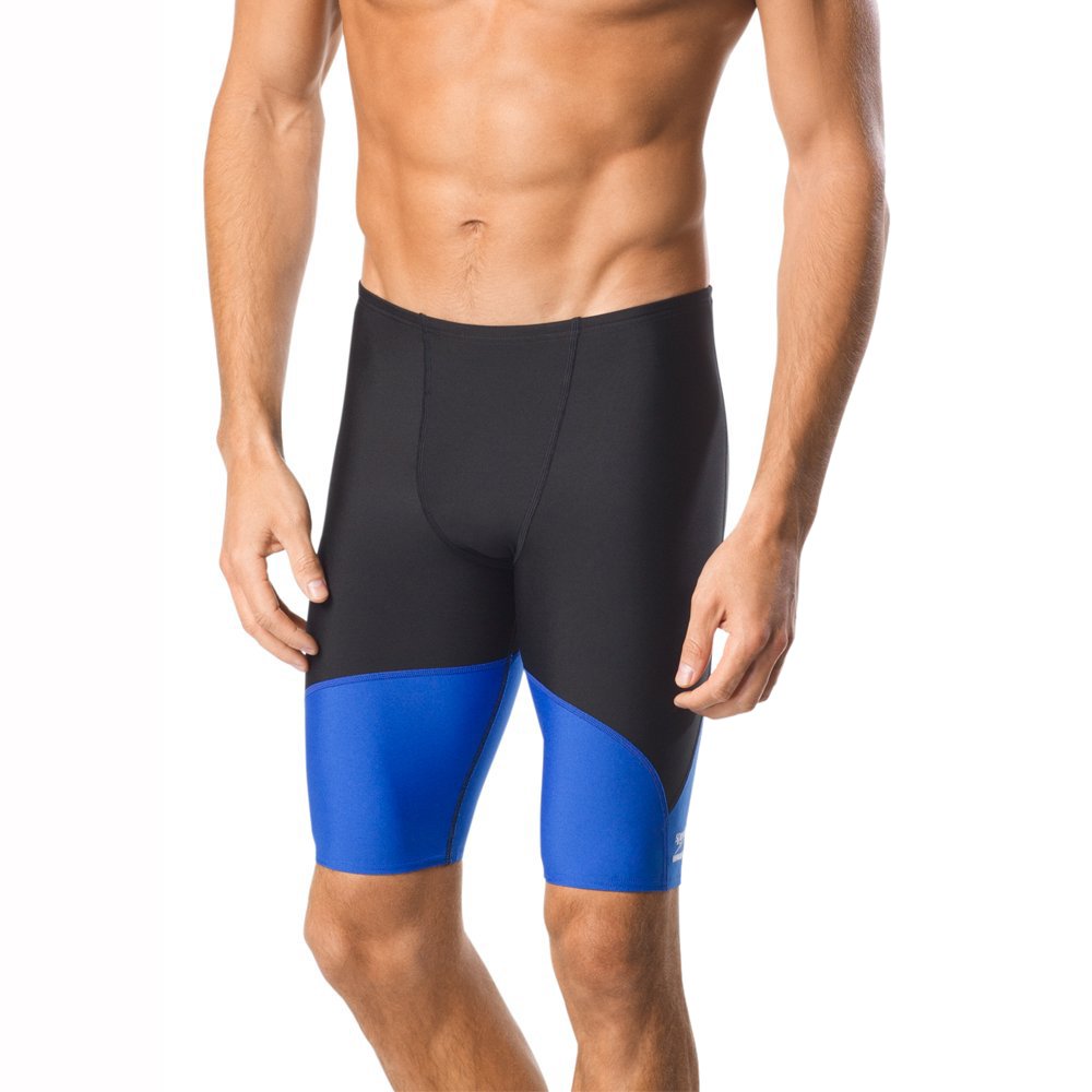 Speedo Spark Splice Jammer Traje de Baño de Competencia - chispa negro - azul - 22