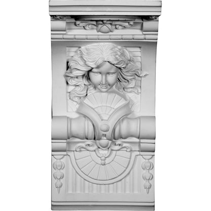 ekena millwork cor08 X 06 X 12He 20,3 cm W x 15,2 cm D x 30,5 cm H Hestia Corbel