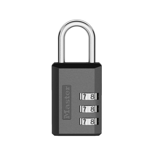 Master Lock 647D Candado con combinación para equipaje, personalizable, 1-3/16 pulgadas