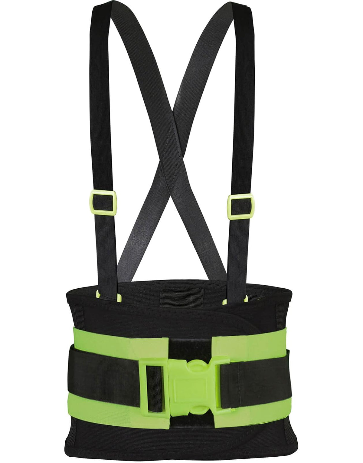 Faja elástica de trabajo para hombre y mujer, con tirantes útil para mejorar la postura de carga, gimnasio, trabajo, soporte lumbar elástica y moldeable, se puede utilizar en deportes, pesas, GYM, crossfit, se ajusta al cuerpo, soporte para espalda baja. 