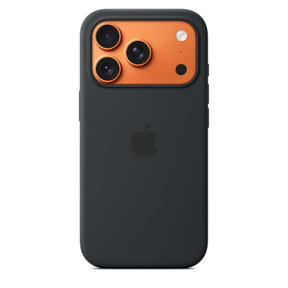 Apple Funda de Silicón con MagSafe para iPhone 17 Pro Naranja - Negro