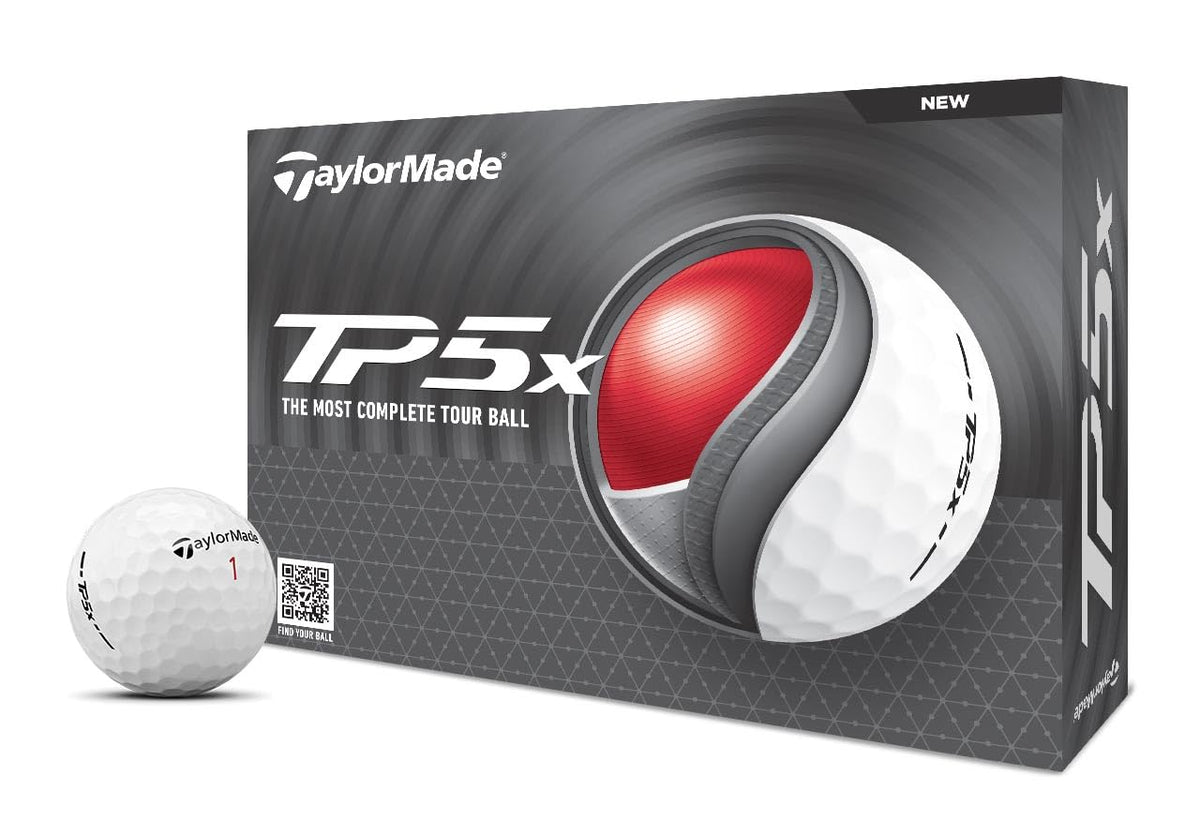 TaylorMade TP5 Pelotas de Golf Edición 2024 - TP5x - Blanco