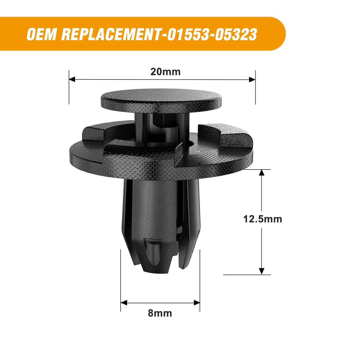 Gooacc 50 Clips de Retén para Panel para Nissan Altima Sentra Murano, Infiniti FX35 G35 G37, Mazda 3 5 6, GRC-113