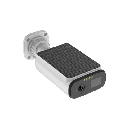 Tecnolite Connect - Cámara Solar de Seguridad Exterior WiFi Inteligente, Recargable, Inalámbrica, Panel Solar, Visión Nocturna, Compatible con App móvil y Asistentes de Voz