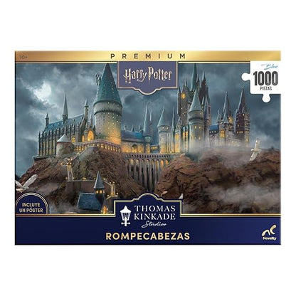 Rompecabezas Premium Harry Potter Hogwarts, Thomas Kinkade, 1000 Piezas,