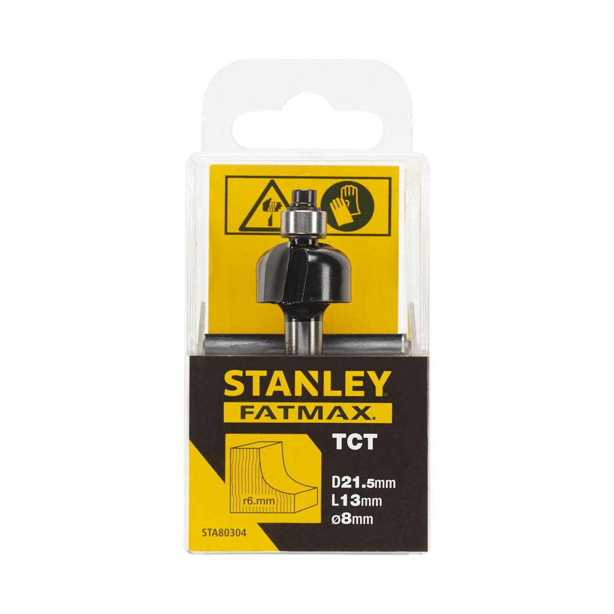 STANLEY Fresa cola de milano 12", vástago 1/4", fresas para router (STA80304)