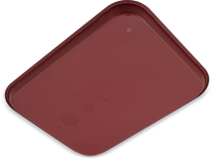 Carlisle FoodService Products Bandeja de Comida rápida de 14 x 18 Pulgadas, Polipropileno Duradero con Superficie Antideslizante, apilable para cafeterías y escuelas, sin BPA, Color Burdeos