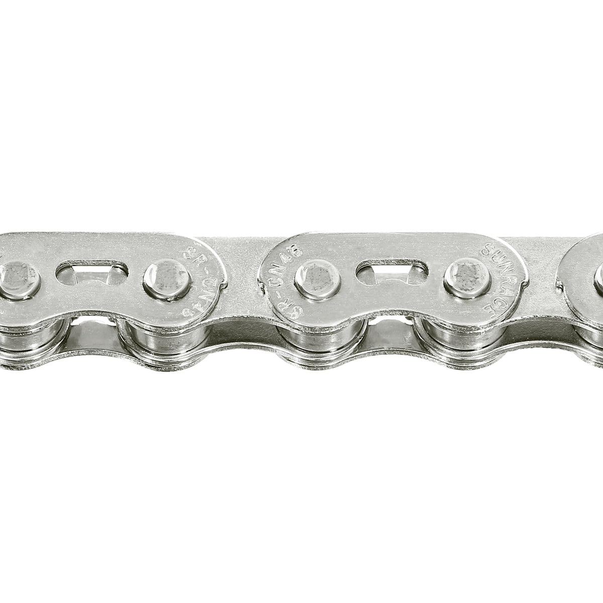 SUNRACE Cadena CNX46 1/2X1/8 1P 112 Eslabones Friccion Plata Cajita CNX46.112P.SS0.BXB