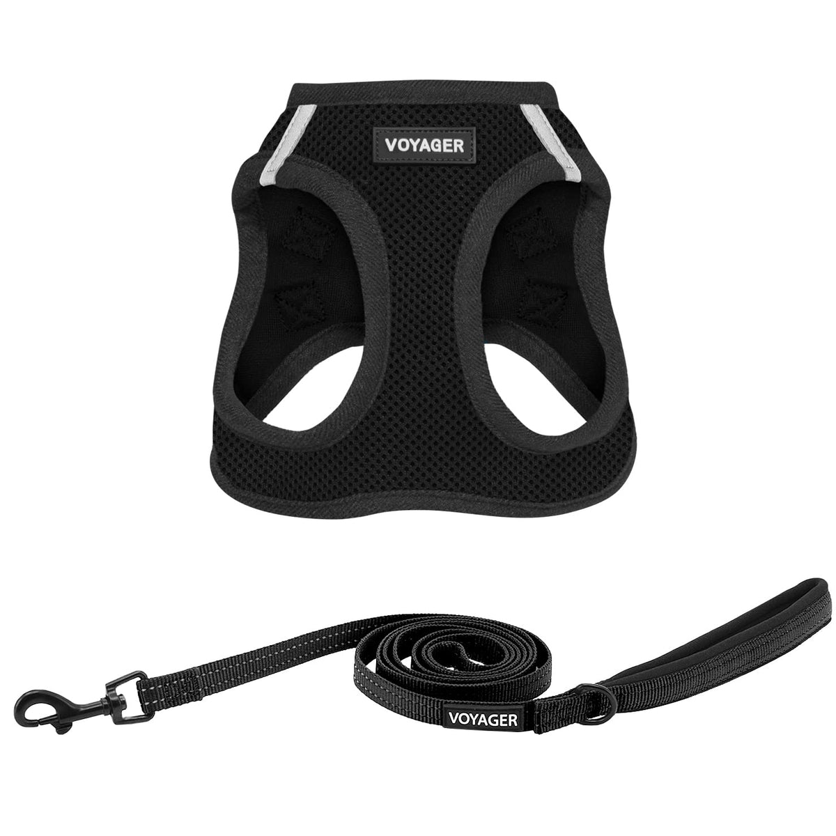 Best Pet Supplies Arnés Voyager Step-In Air para Perro, Todo Clima - XXXS (Chest: 10 - 11.5" * Fit Cats) - Negro Base