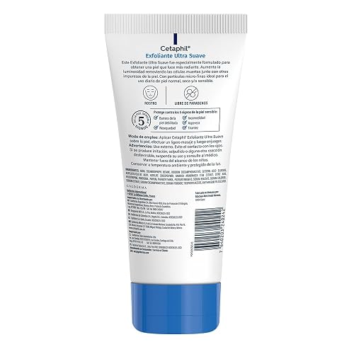 Cetaphil Exfoliante Ultra Suave Facial Extracto Bambú Piel Sensible 178 ml | Remueve células muertas, suaviza textura y aporta aspecto saludable con glicerina, vitaminas B5 y E y extracto de bambú.