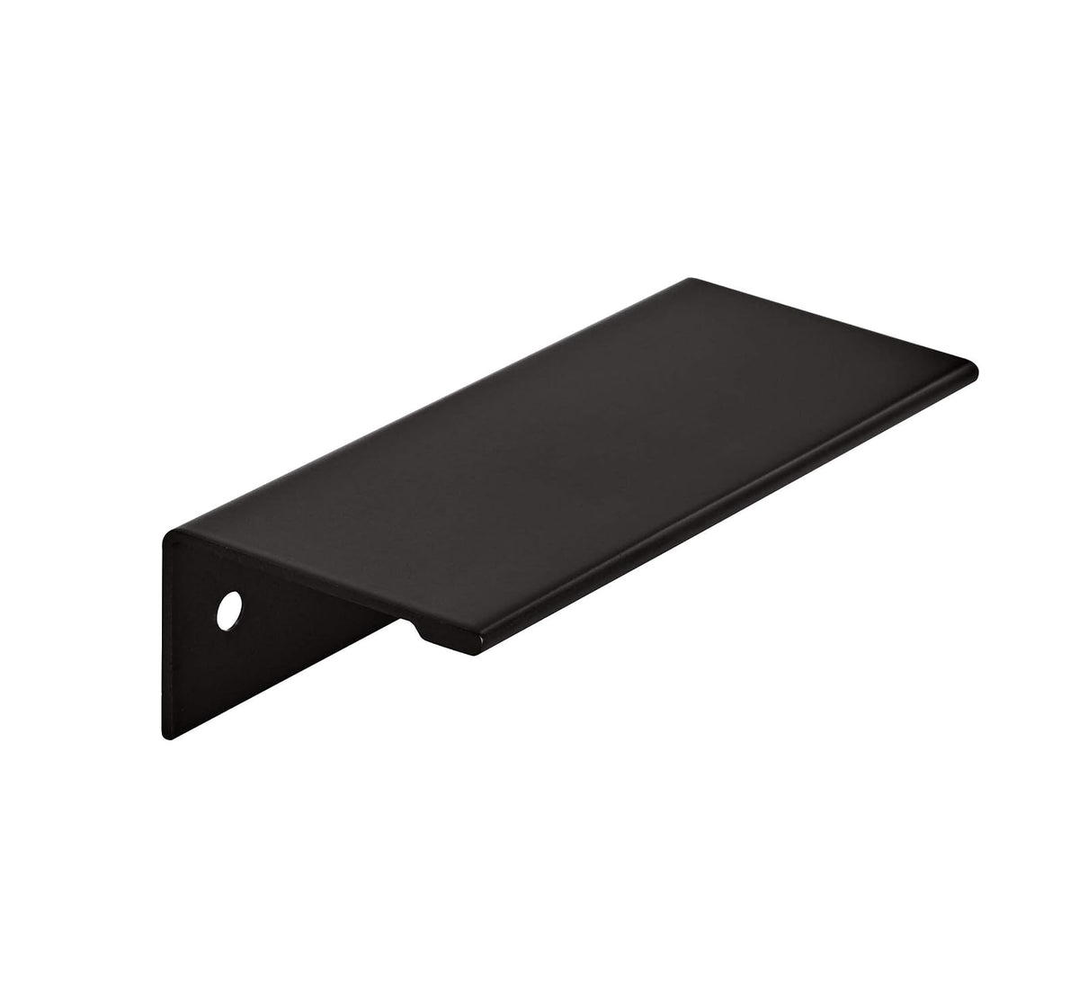 Amerock Tirador de Borde Edge Pulls CTC 76 mm, Varios Acabados - 3 in. Center-to-Center - Mate negro