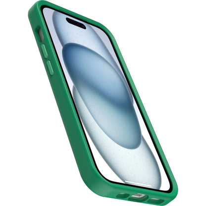 OtterBox - Funda para iPhone 16e, 15, 14 y 13 Symmetry Series - Jugo Verde (Verde), se Ajusta a MagSafe, Ultra Elegante y Bordes elevados Que protegen la cámara y la visualización