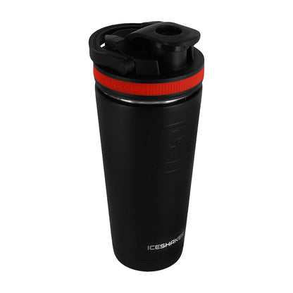 Shaker Negro Bandas Rojas 26onz IceShaker