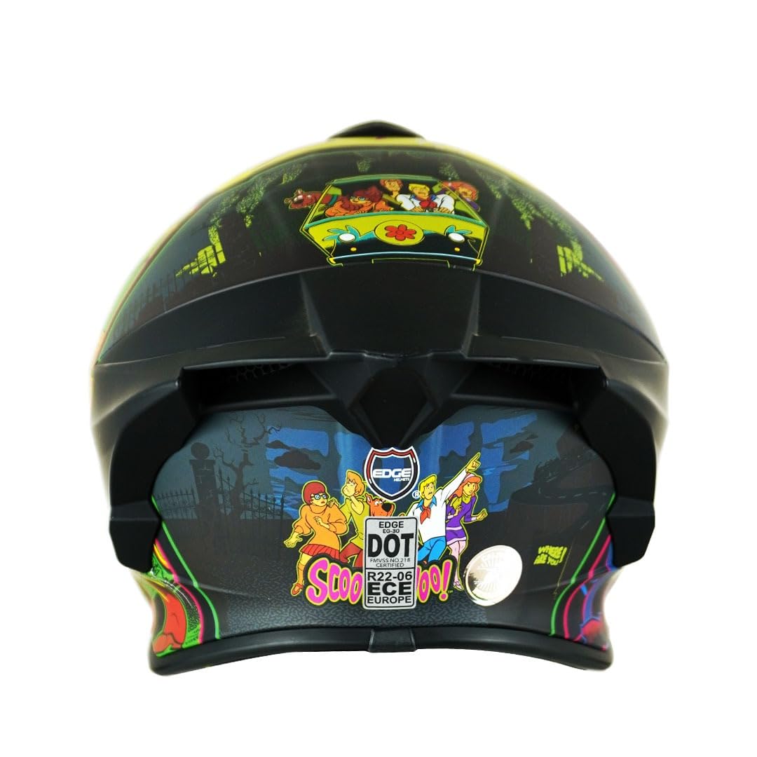 Edge Motorcycle Parts and Accessories Casco Integral Dot/ECE Shanghai Scooby DOO M