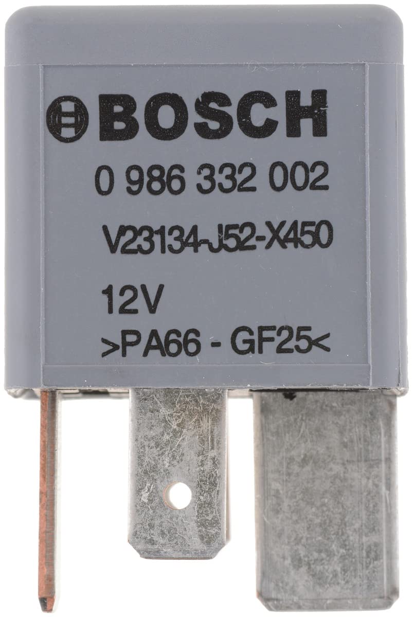 Bosch Mini Relevador Normalmente Abierto de 4 Pines, 12 V, 70 A, 0986332002