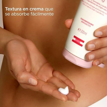 ISDIN Woman Reafirmante, Crema con aceite de rosa mosqueta para la flacidez tras el embarazo, reafirma, remodela y tonifica la piel, 200ml
