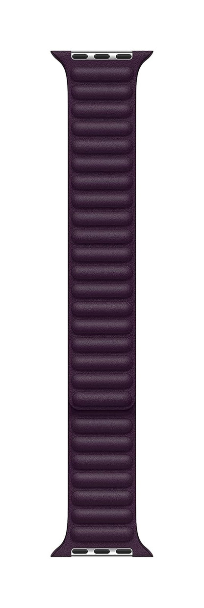 Apple Watch Correa con eslabones de Piel Cereza Oscuro (41 mm)