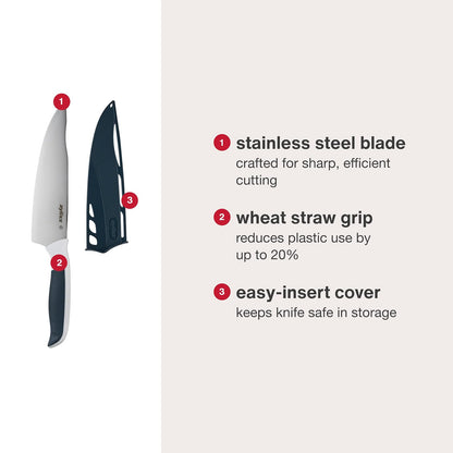 Zyliss E920210U Comfort - Cuchillo de chef, 17,8 cm, color blanco