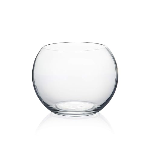 WGV tazón de vidrio transparente con jarrón, 15,24 cm