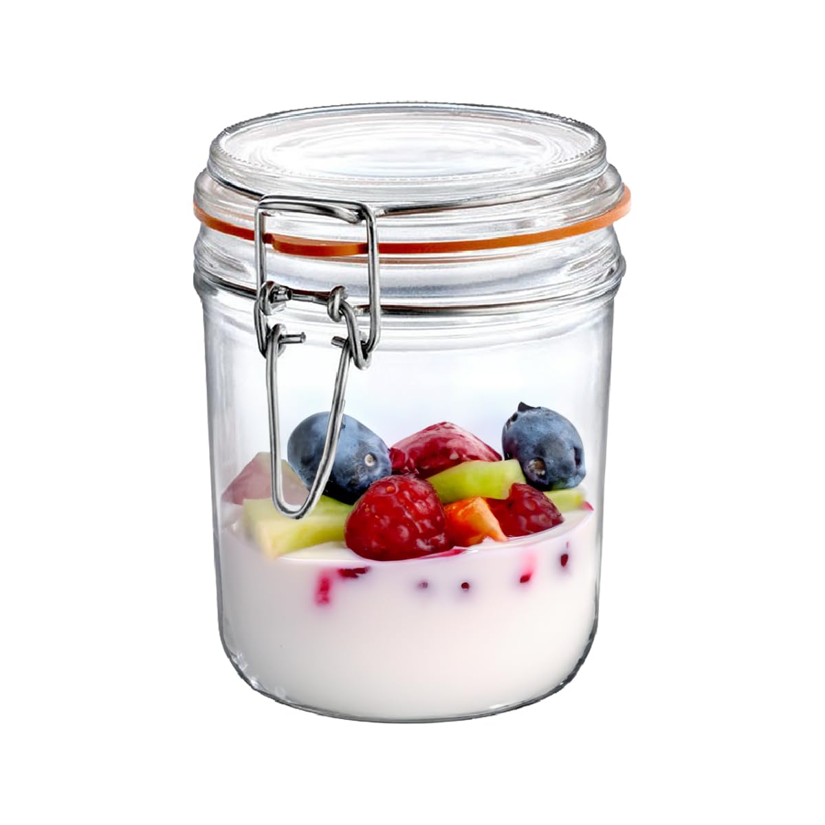 Terrine Gourmet | Contenedor Hermético de Vidrio de 500 ml Vidiro cortado, Cierre hermetico, Cristaleria italiana, Para Dulces, Semillas, Cereales, Conserva, Frutas secas, Pastas