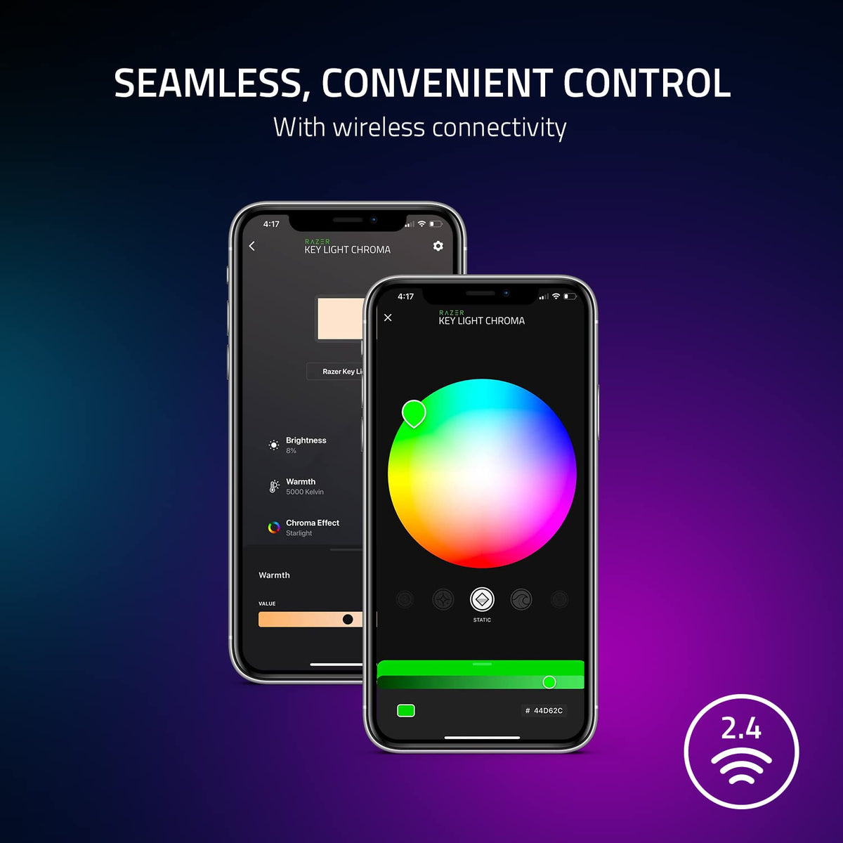 Razer Key Light Chroma,Kit de iluminación Todo en Uno para streaming,