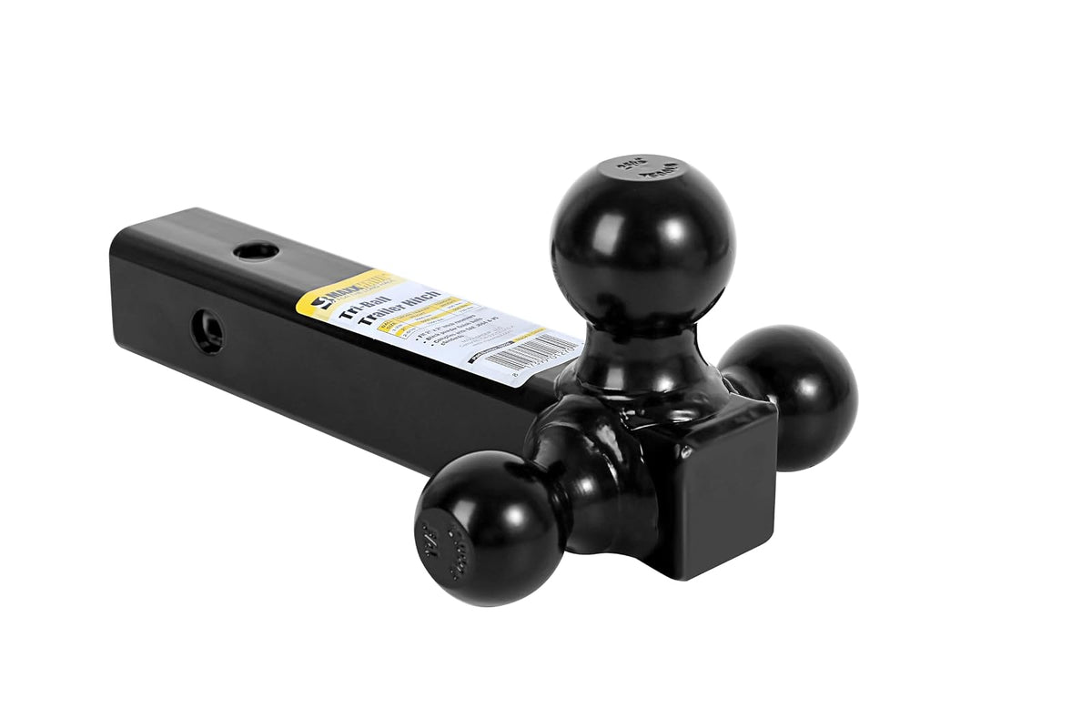 MaxxHaul 70270 Black Triple Ball Mount - Soporte de bola triple eje hueco negro
