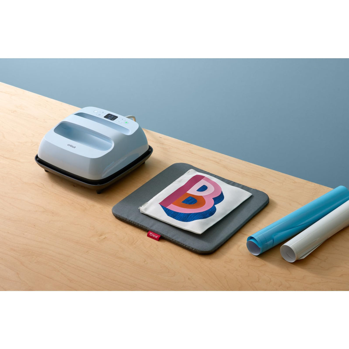 Cricut Easy EasyPress 12 x 12 pulgadas, alfombrilla protectora resistente para máquinas de prensa de calor y proyectos de alta definición y plancha, [12 x 12 pulgadas), gris
