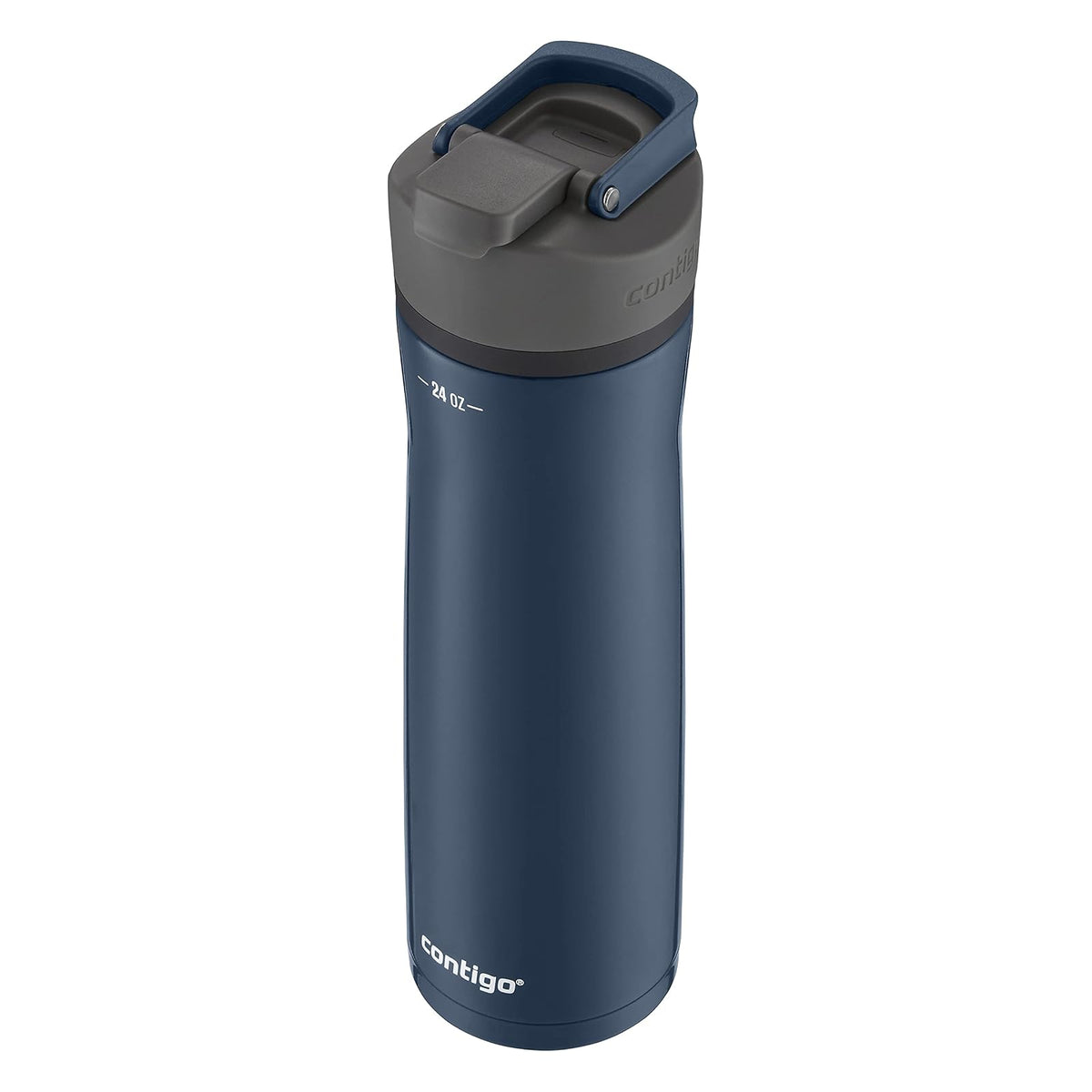 Contigo Botella de Agua Acero Inoxidable 710 ML Azul Gloss Antiderrames Cortland Chill 2.0 Boquilla Protegida con Asa