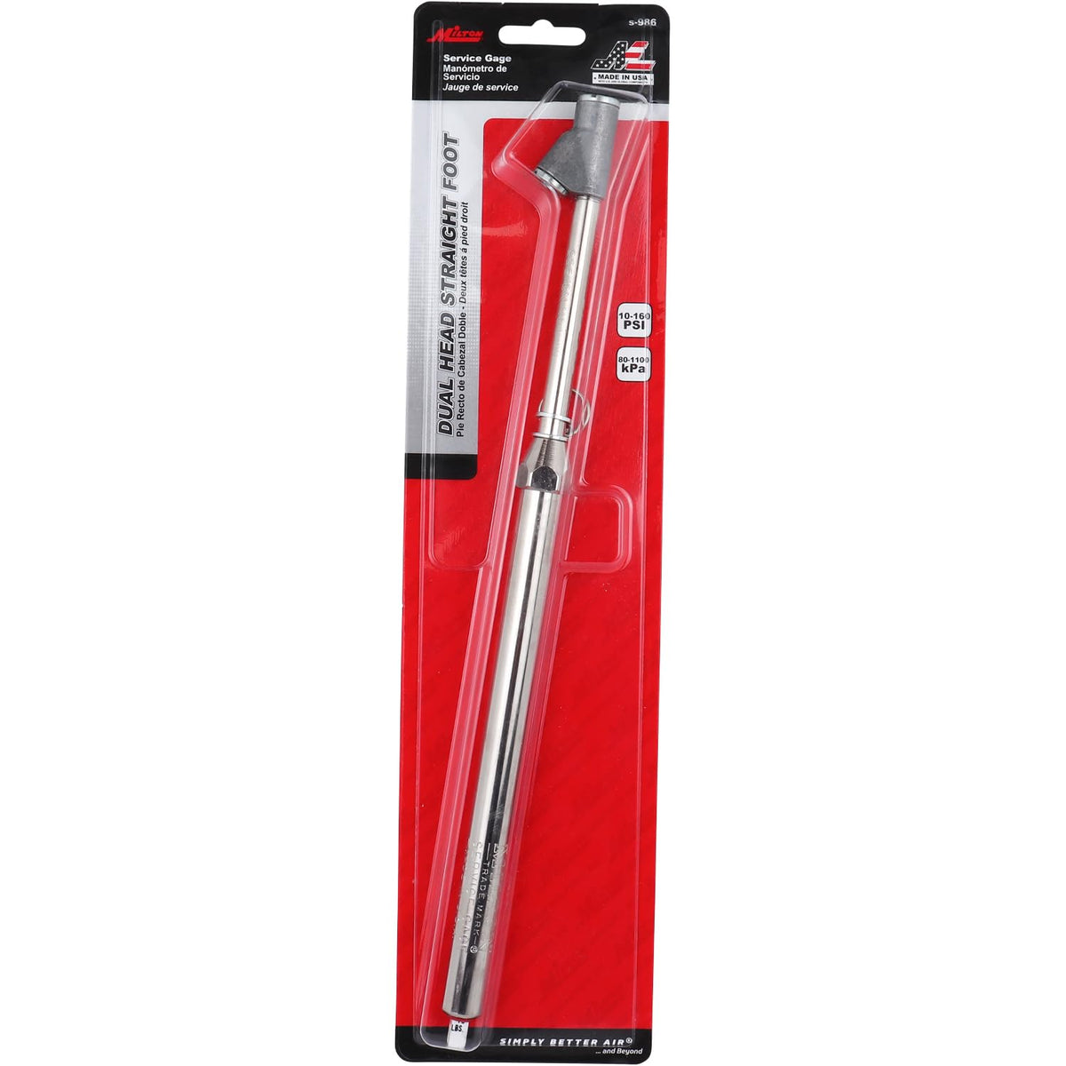 Milton Portabrocas de Doble Cabeza Recto S-986