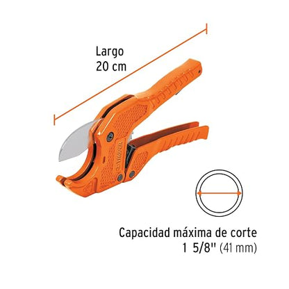 Truper COT-PVC, Cortador de tubo de PVC, hasta 1-5/8"