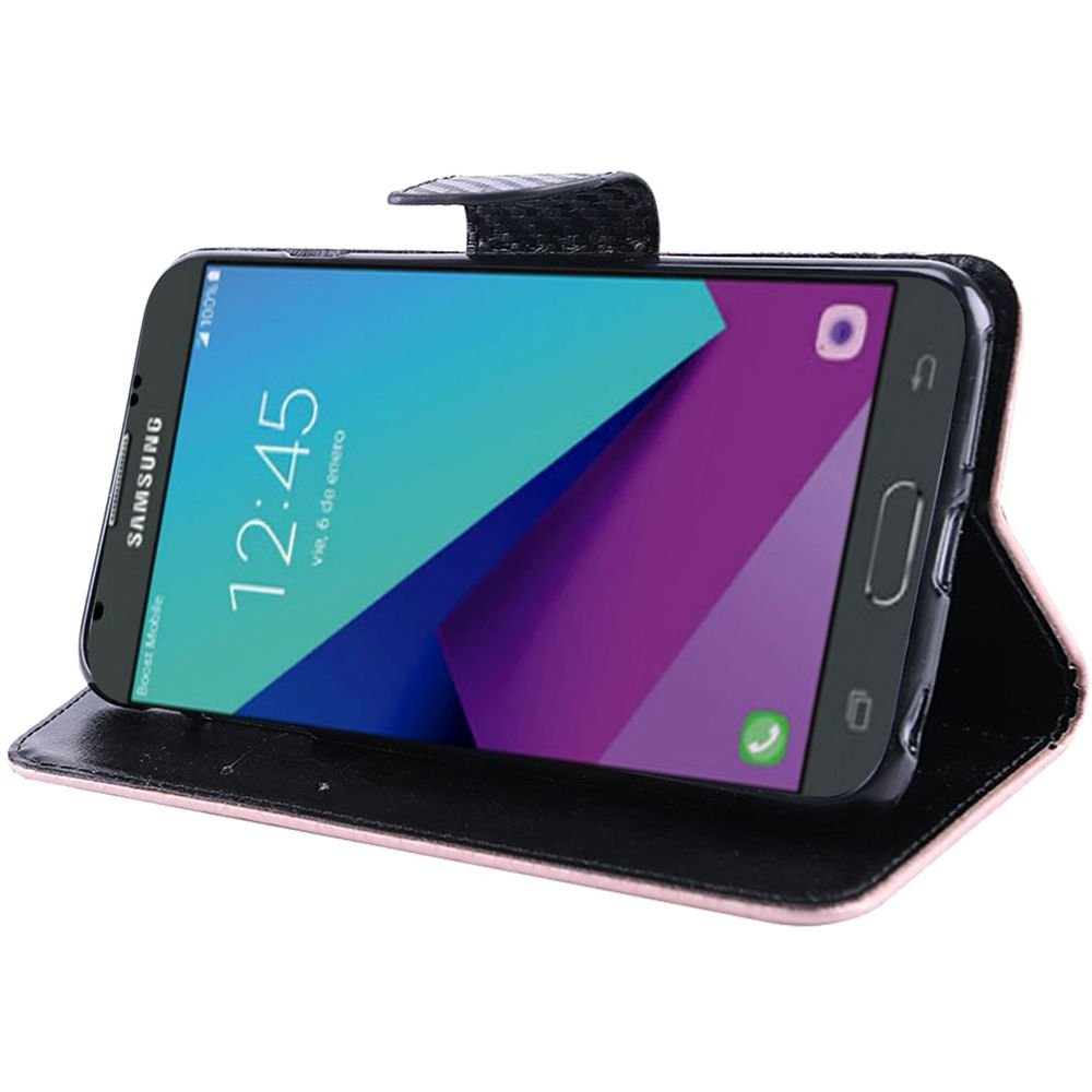 HRWireless HR - Carcasa para Samsung J3 Emerge (inalámbrico, PC y TPU), Color Negro, Rose Gold