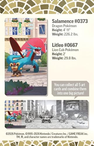 Pok?mon Tcg: Lumiose City Mini Tin Salamence/litleo