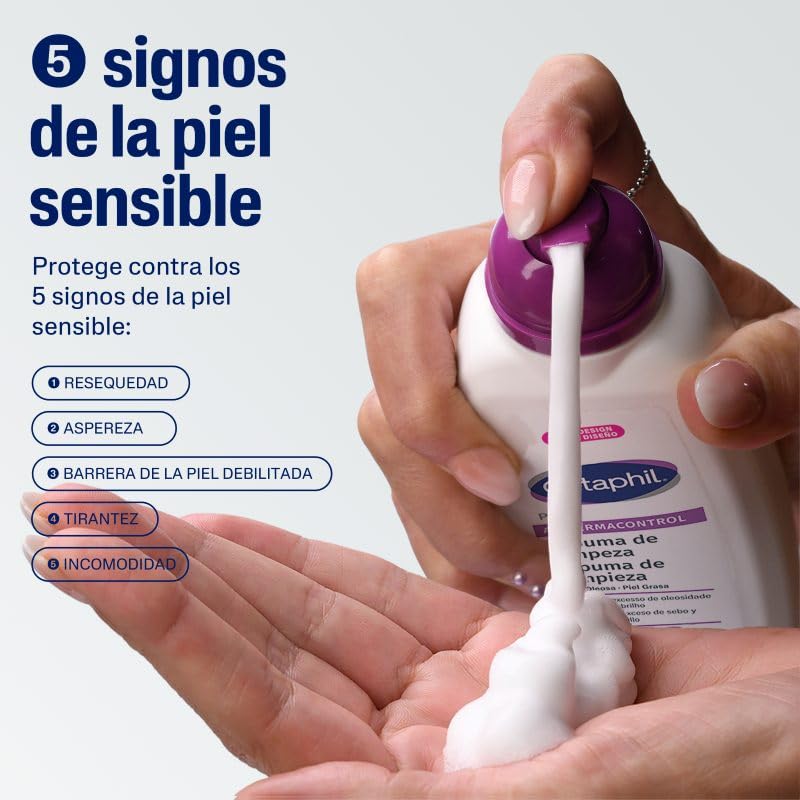 Cetaphil Pro AC Dermacontrol Espuma Facial Piel Tendencia al Acné 236ml | Con gluconato de zinc, limpia impurezas y exceso de grasa sin resecar; ayuda a equilibrar sebo, brillo y pH con efecto mate.