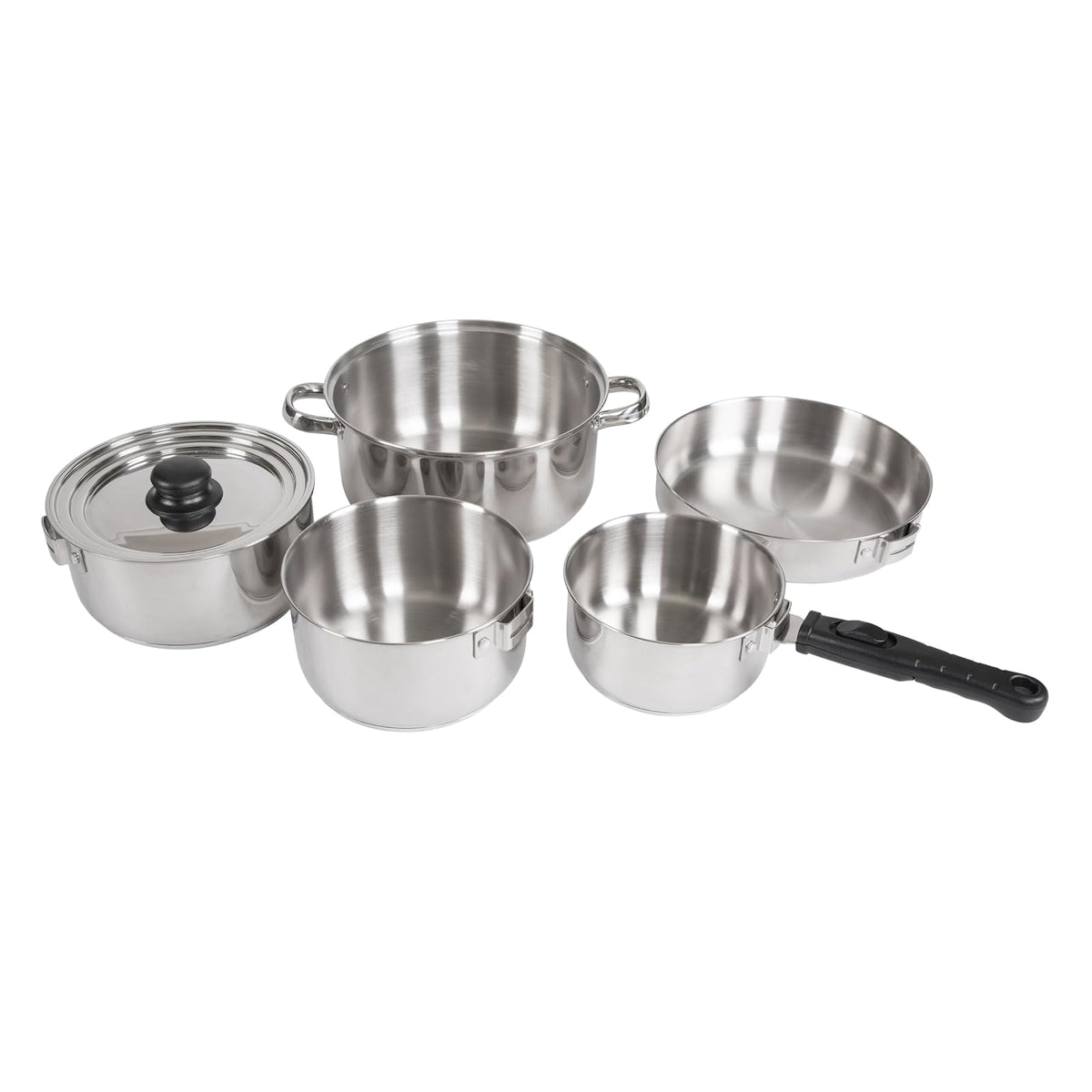 Stansport - Juego de Cocina de Acero Inoxidable