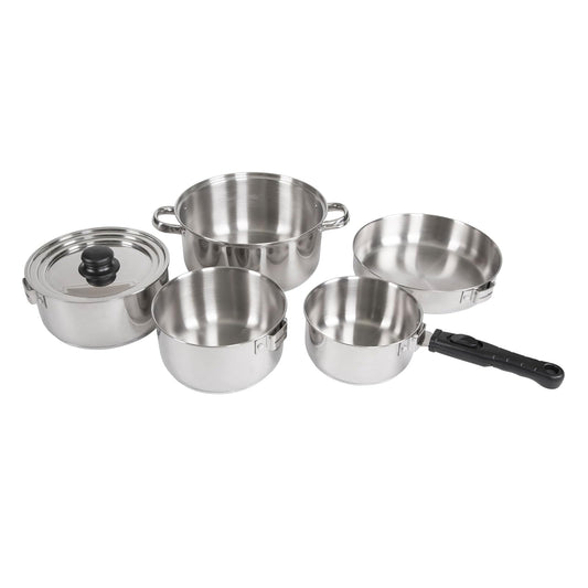 Stansport - Juego de Cocina de Acero Inoxidable