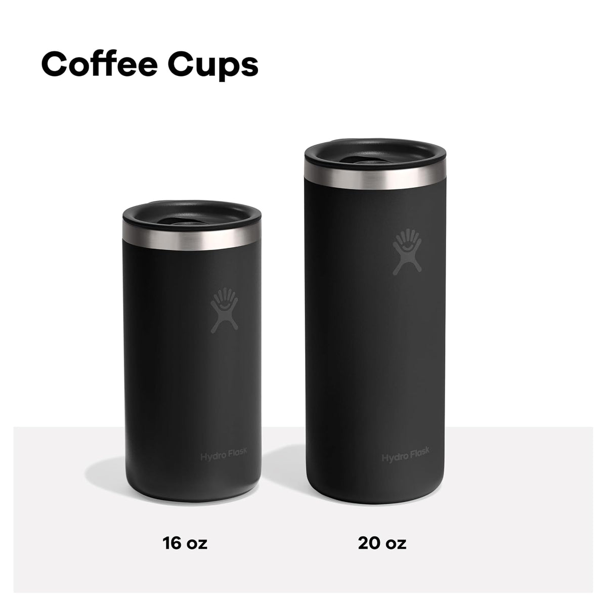 Hydro Flask - Taza de café de viaje, acero inoxidable aislado, antiderrames, a prueba de fugas, 16 onzas, color verde sirena