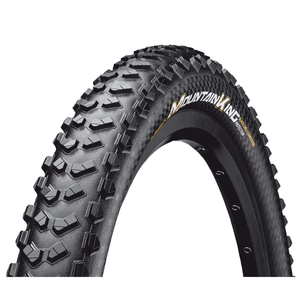 Continental Mountain Bike Protection Neumático para Bicicleta de montaña, Color Negro, sin Tubo, Plegable, Hecho a Mano, MTB Performance Tire (66.04 cm, 69.85 cm, 73.66 cm) - 29 x 2.3 - Mountain King