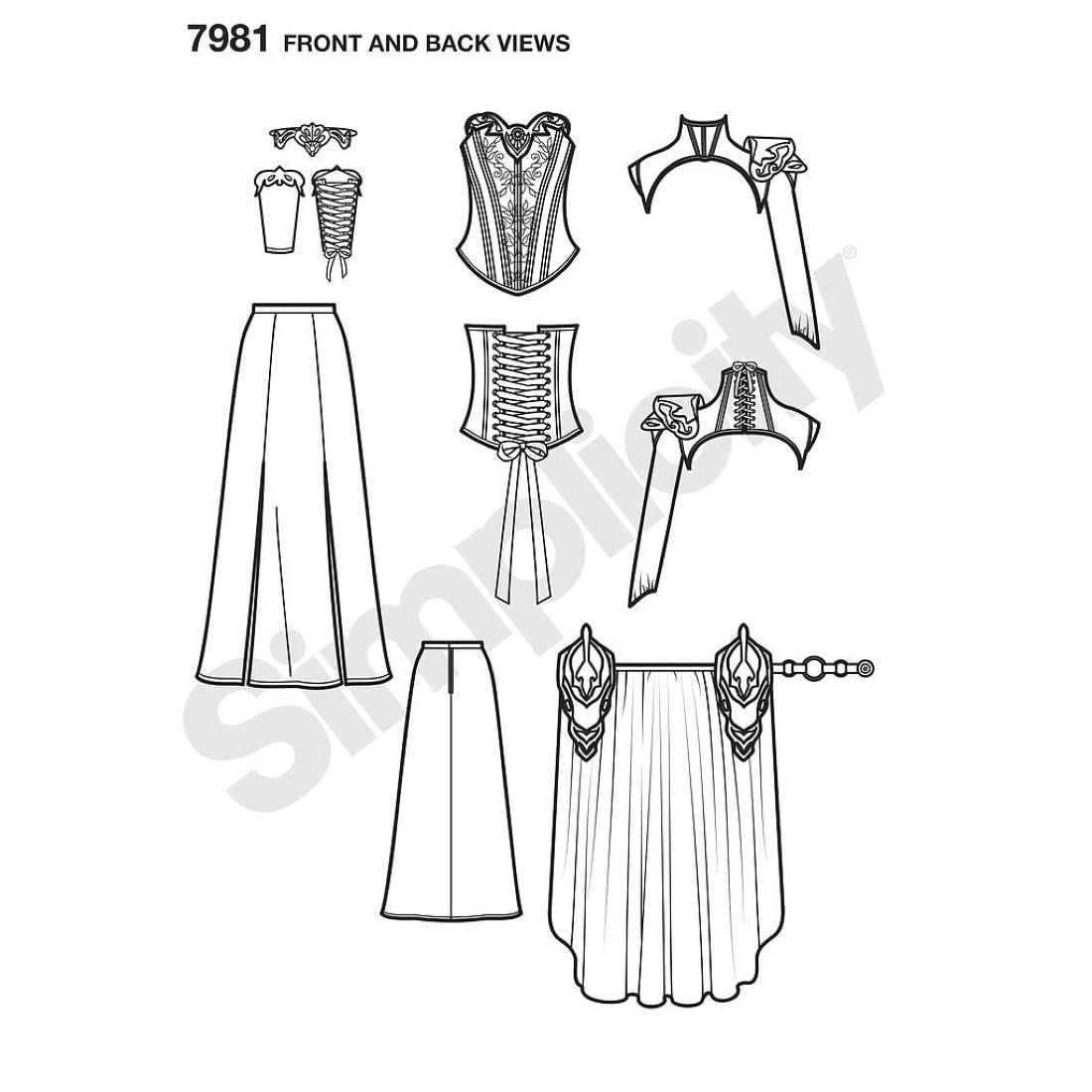 Simplicity 8363 - Patrón de Costura para Disfraz de Halloween y Cosplay, Tallas 6-14