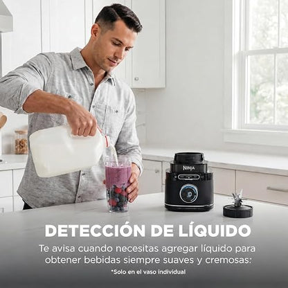 Ninja Detect Pro Sistema de Cocina 1800W Plata TB401LAA | Ajusta Velocidad Solo | Jarra + Procesador + Vaso Personal | 1800W | 1 Toque