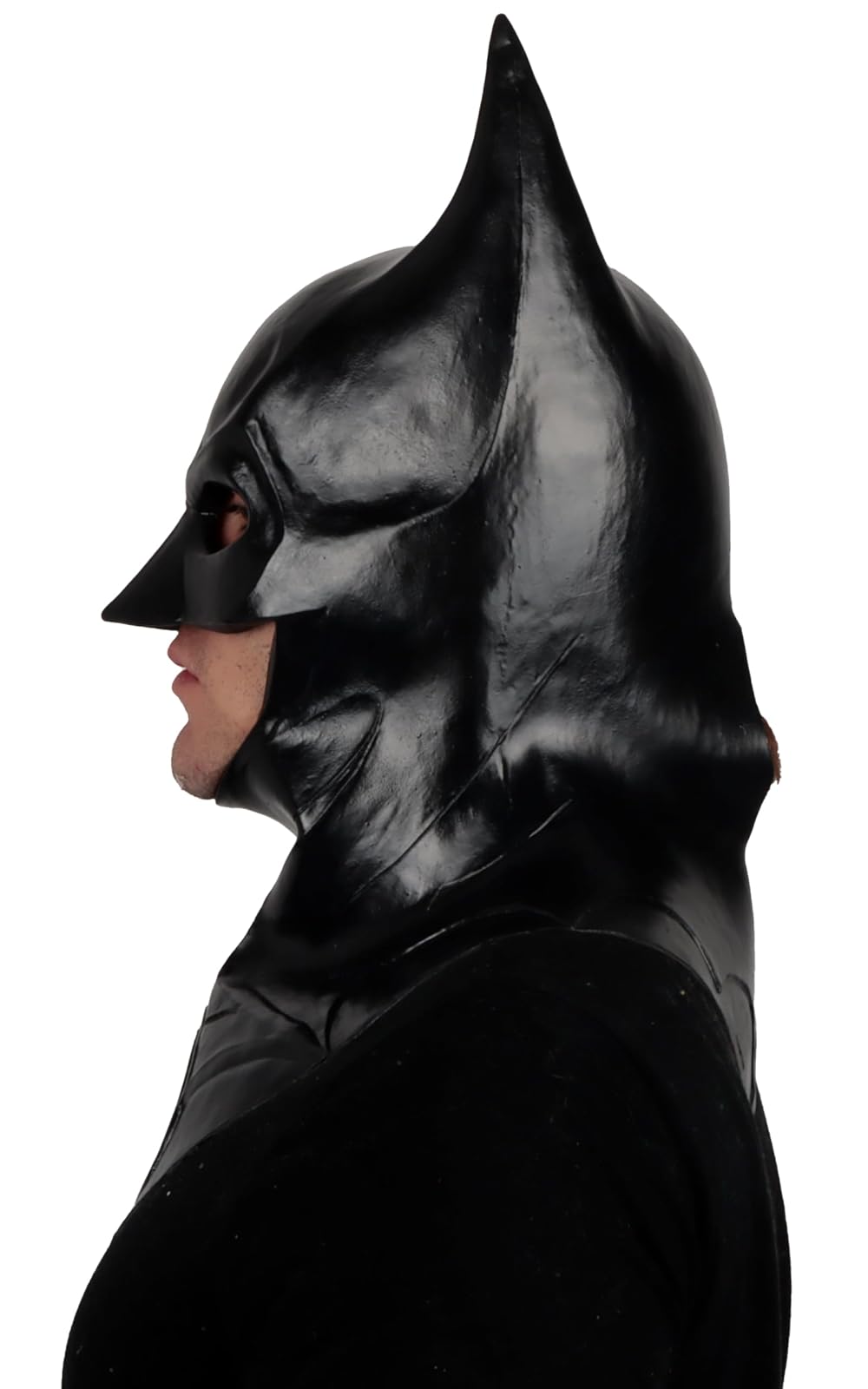REV Máscara Pechera Batman, Licencia Oficial DC Warner Bros. Diseño Detallado, Hecho en México, Talla M Adulto