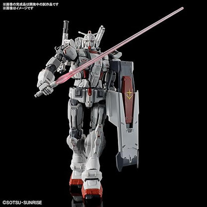 Bandai Hobby HG - Gundam EX RFV, Requiem for Vengeance, Escala 1/144, Kit | Estante sable móvil, cinturón municiones flexible, escudo con detalles traseros, rifle de haz y 3 sables incluidos, para 8+