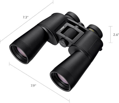 Nikon Action - Binocular de 12 x 50 | Óptica Revestimiento múltiple, Aumento de 12x de Alta Potencia, Lentes de Lente de 50 mm, Lentes Ajustables de Giro y Deslizamiento y diseño