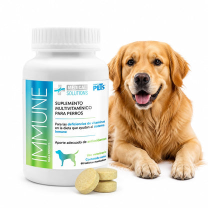 Fancy Pets MS Immune Tabletas Masticables para Perros – Suplemento con Antioxidantes, Apoya el Sistema Inmune, 60 Tabletas