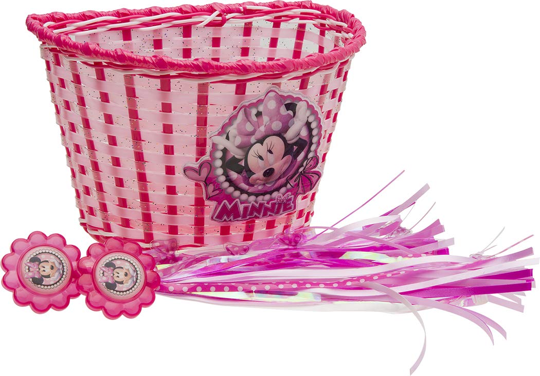 Bell Minnie Mouse - Accesorios para Bicicleta Infantil - Cesta y serpentinas