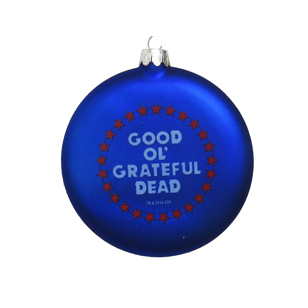 Kurt Adler GD4143 Glass Grateful Dead Disc Ornament, 100mm