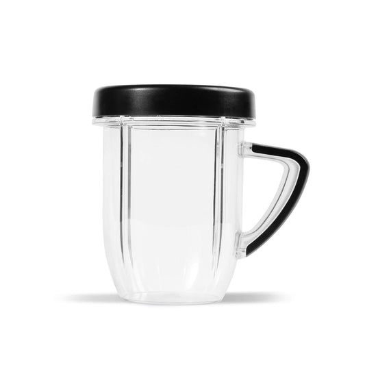 NutriBullet Rx - Taza corta con anillo para labios, color negro
