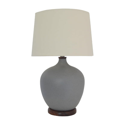 Luzerna CM-0114 Lámpara De Buro Dama Juana, Color Gris Ceniza, 1 Unidad